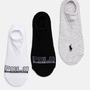 Ralph Lauren No Show-3 Pack Female Socks